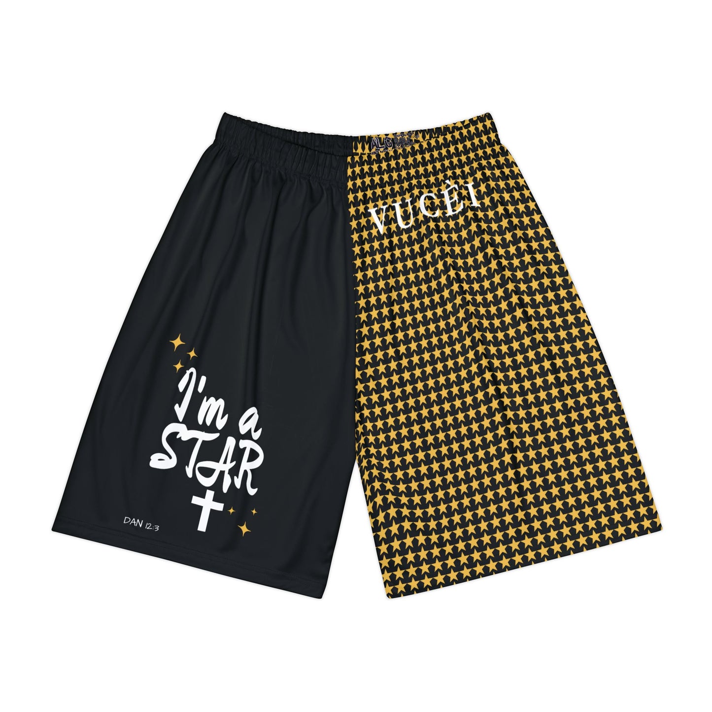 VUCÈI "I'M A STAR" Sports Shorts (AOP)